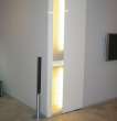 The door is made with a built in lighted door handle